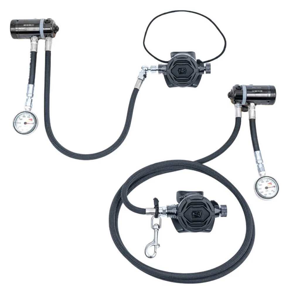 Dive rite XT1/XT4 Sidemount RR - Din - Bar diving regulator set